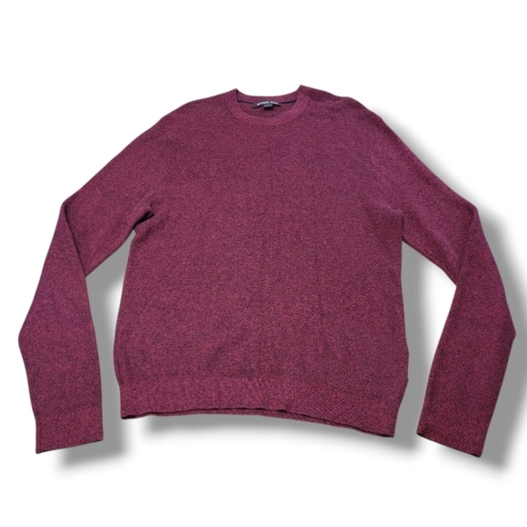 Michael Kors Sweater Size Large Men's Michael Kors Knit Sweater Preppy Burgundy - Picture 1 of 6